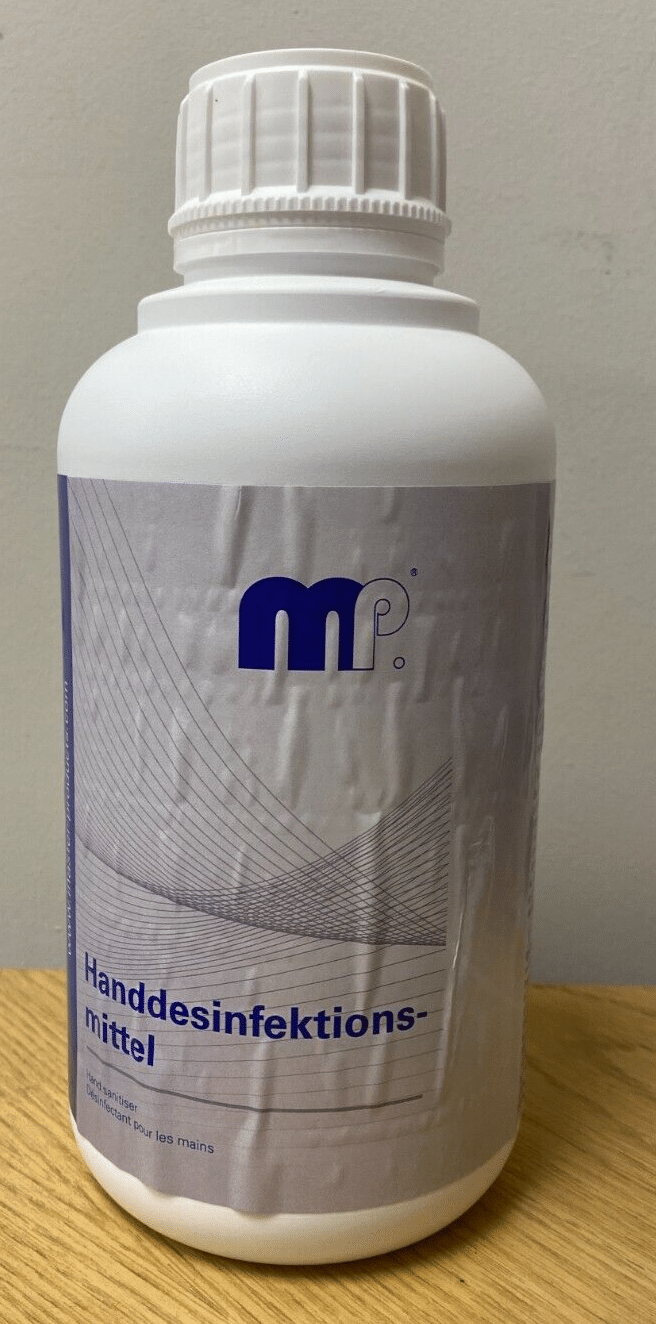 mipa hand sanitizer 1ltr bottle.