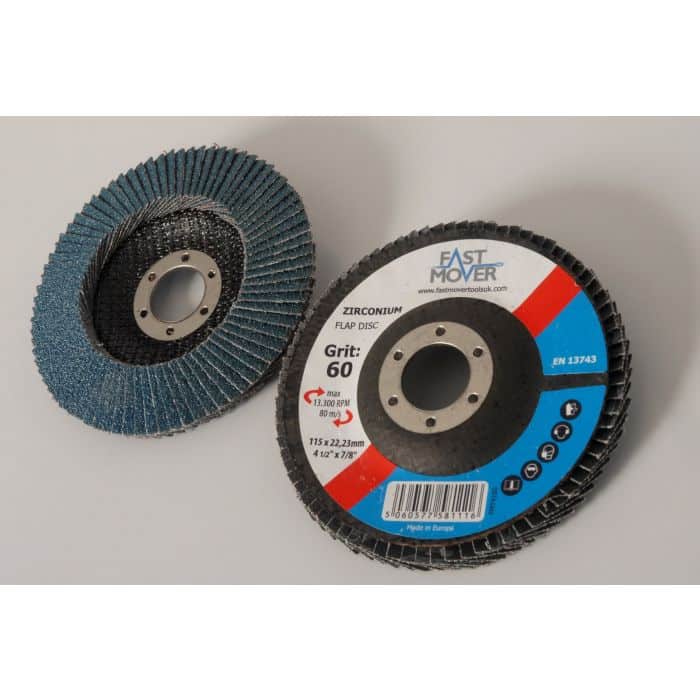 FLAP DISC, ZIRCONIUM, 115MM, 60 GRIT