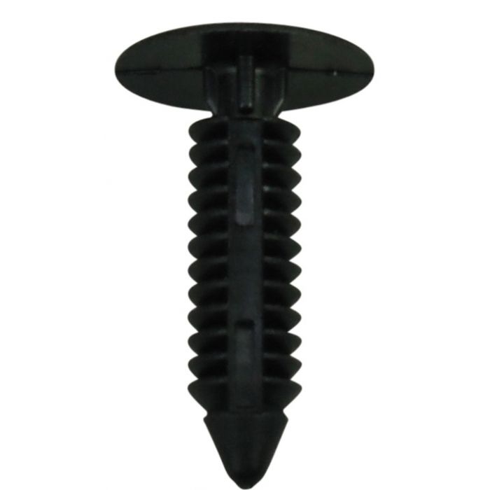 TRIM CLIP BLACK FIR TREE TO FIT 9MM HOLE. PK 10 FMT50108