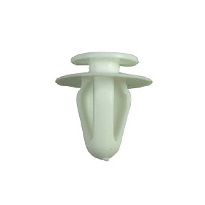 TRIM CLIP. WHITE PANEL CLIP TO FIT 8MM HOLE. PK 10 FMT50111