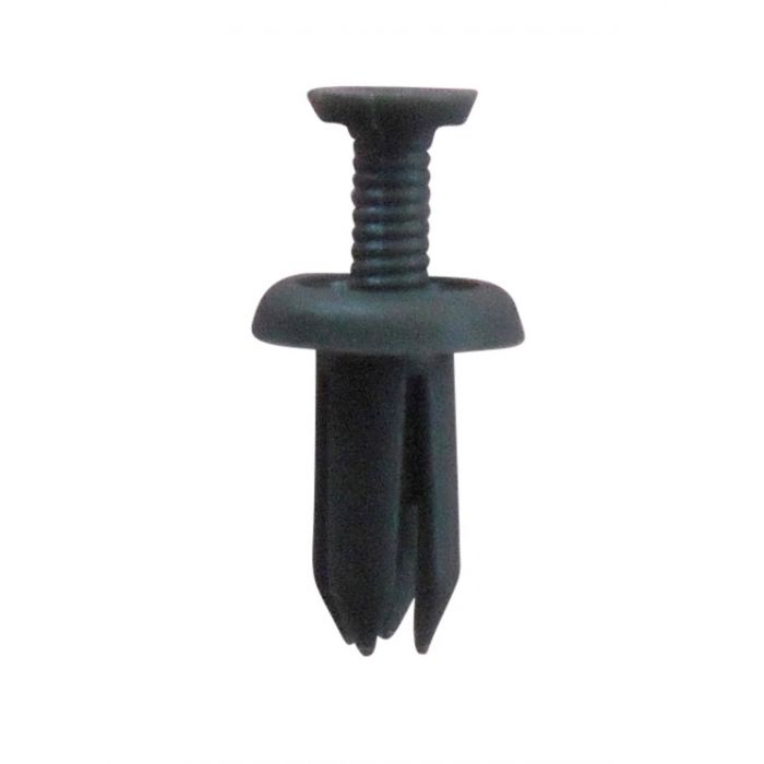 TRIM CLIP BLACK SCREW RIVET TO FIR 6MM HOLE. PK 10 fmt50120