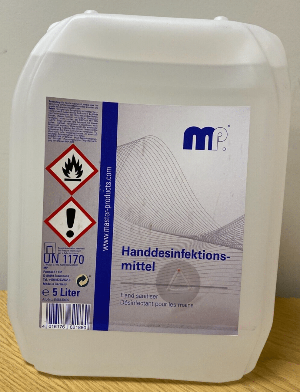 mipa hand sanitiser/ disinfectant 5ltr