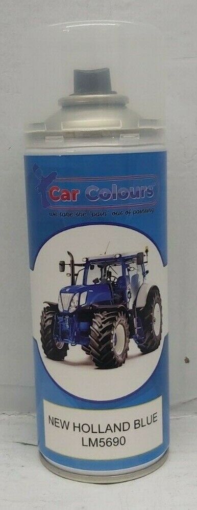 NEW HOLLAND BLUE Tractor Spray Paint Aerosol Rattle Can 400ml Acrylic LM5690