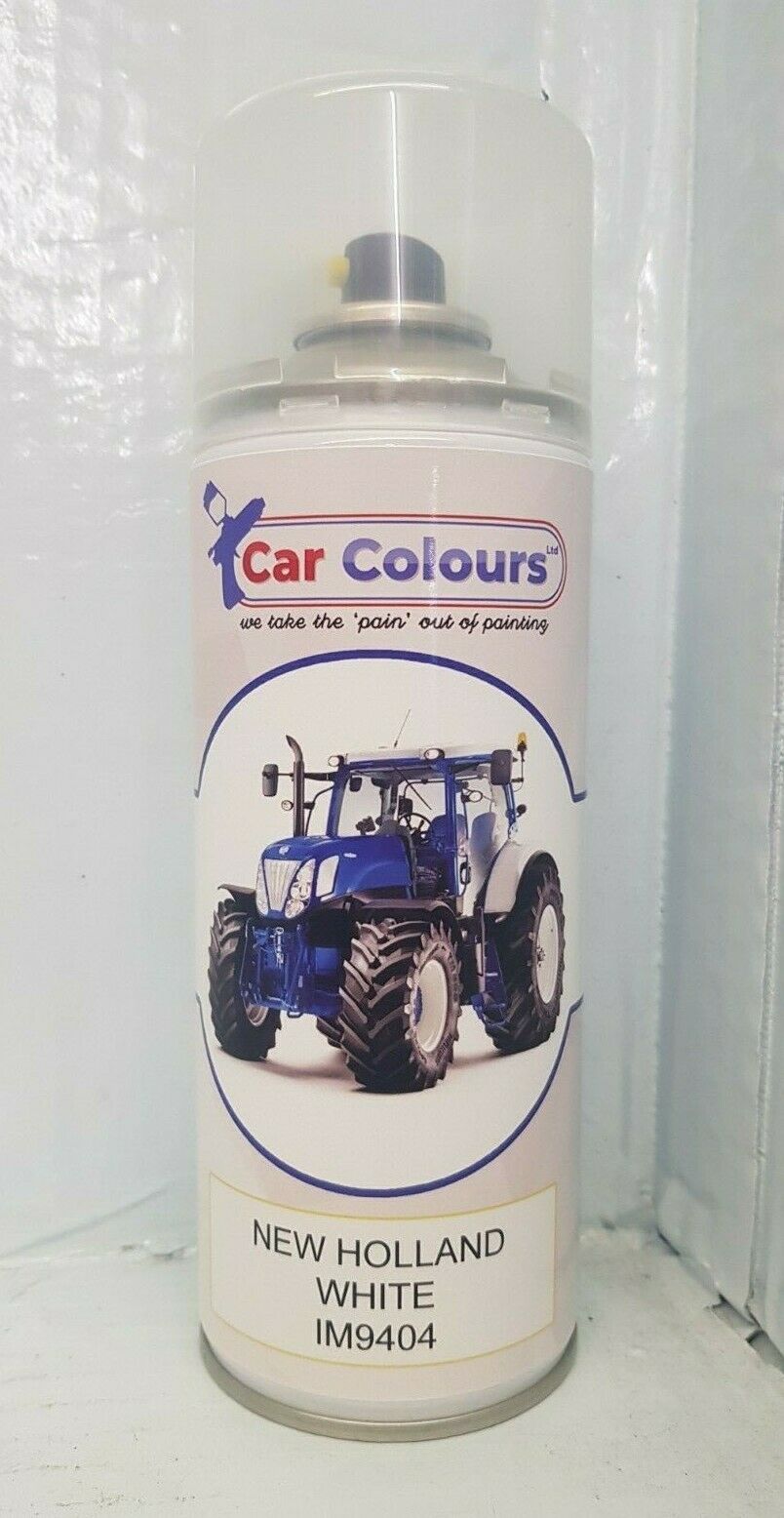 NEW HOLLAND WHITE Spray Paint Tractor Aerosol Rattle Can 400ml IM9404 Acrylic