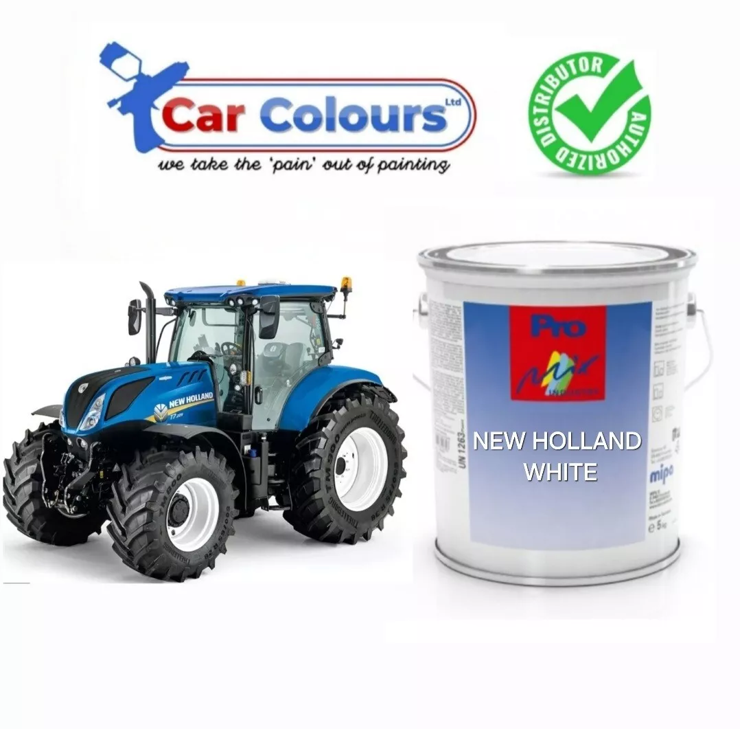 New Holland White 5 Litres 1k Enamel Brushable/Sprayable 9404 Hard Wearing