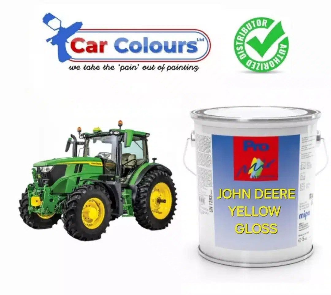 John Deere Yellow 5 Litres 1k Enamel Brushable/Sprayable 0217 Hard Wearing