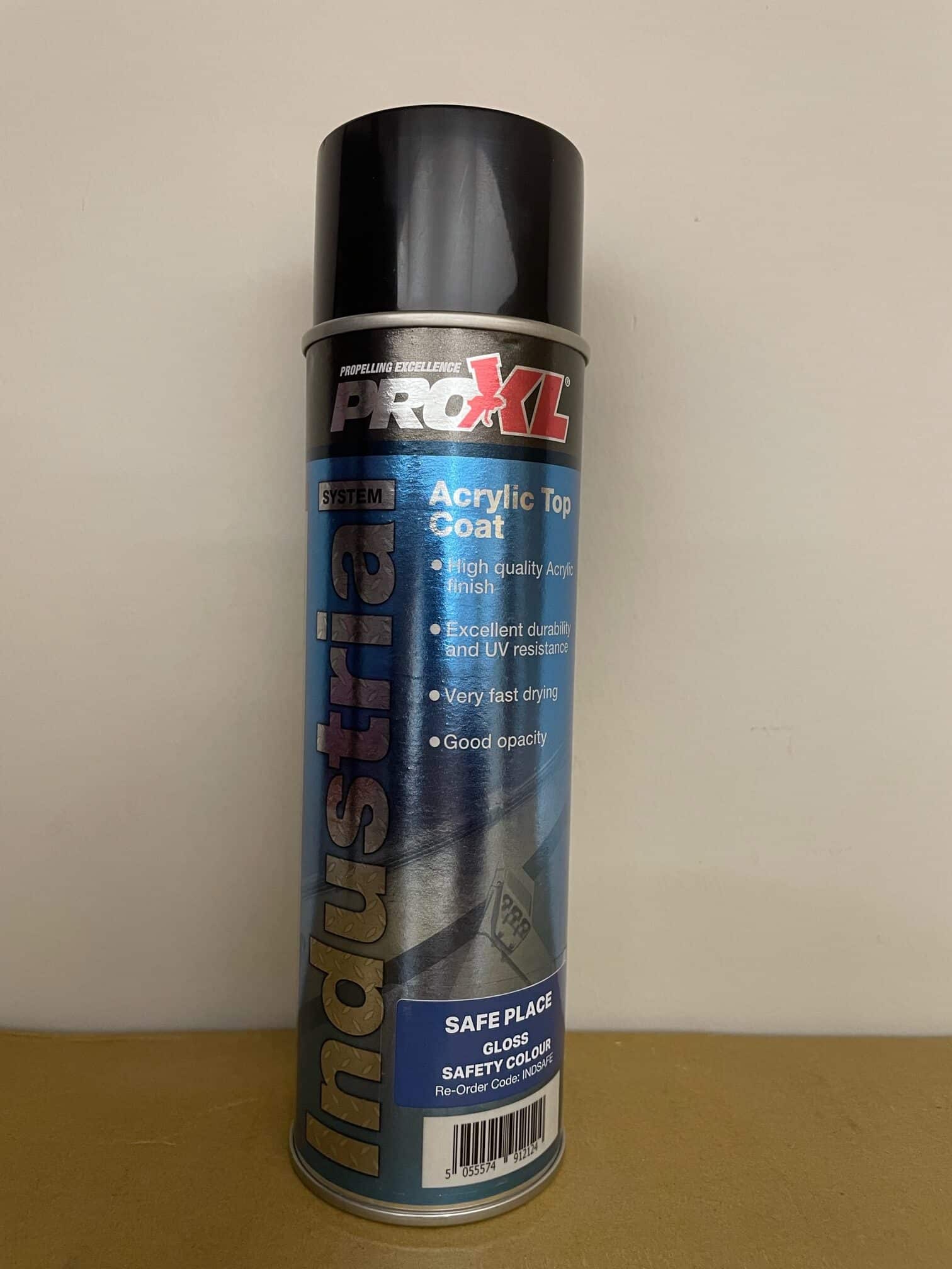 500ml safety colour SAFE PLACE/ESCAPE ROUTES BLUE Acrylic aerosol